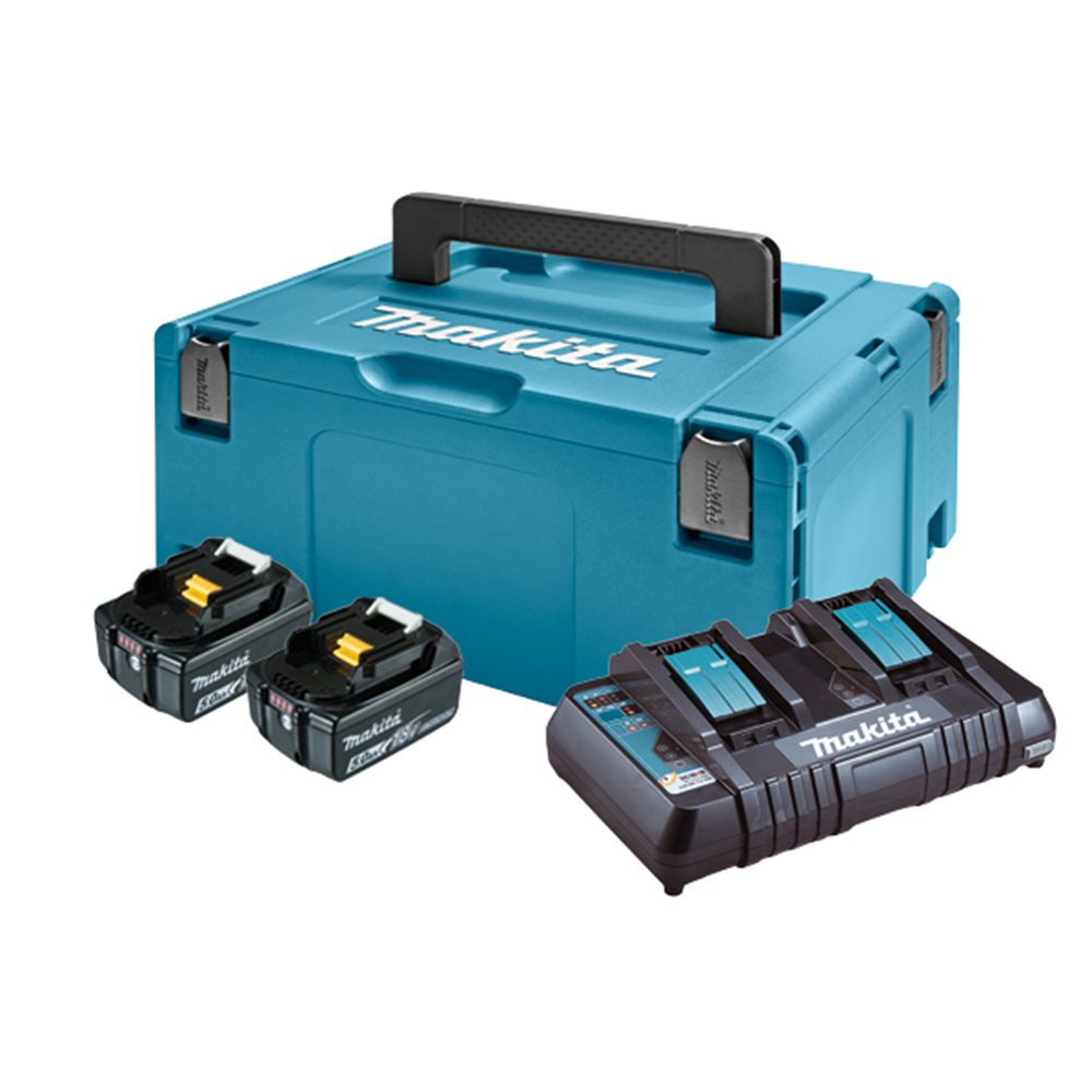 MAKITA aku set LXT 2xAku 18V 5,0Ah 1xDC18RD Makpac 197629-2