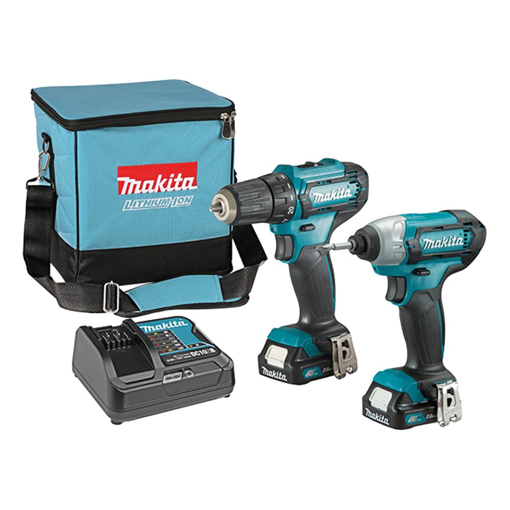 MAKITA aku set CLX224SA - bušilica-odvijač DF333D + udarni odvijač TD110D