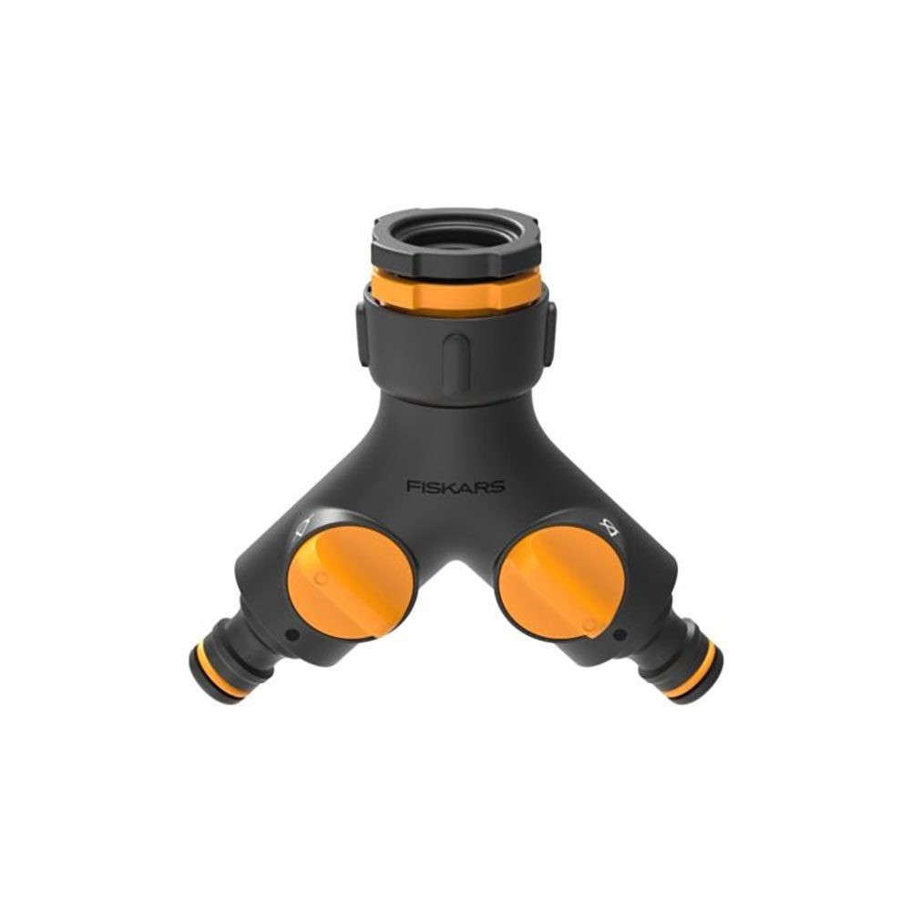 FISKARS priključak za slavinu 2u1 dupli 1/2", 3/4", 1" set 1027061