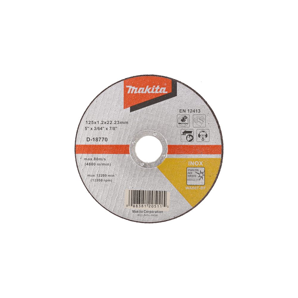 MAKITA brusna ploča za metal 125x1,2 mm D-18770