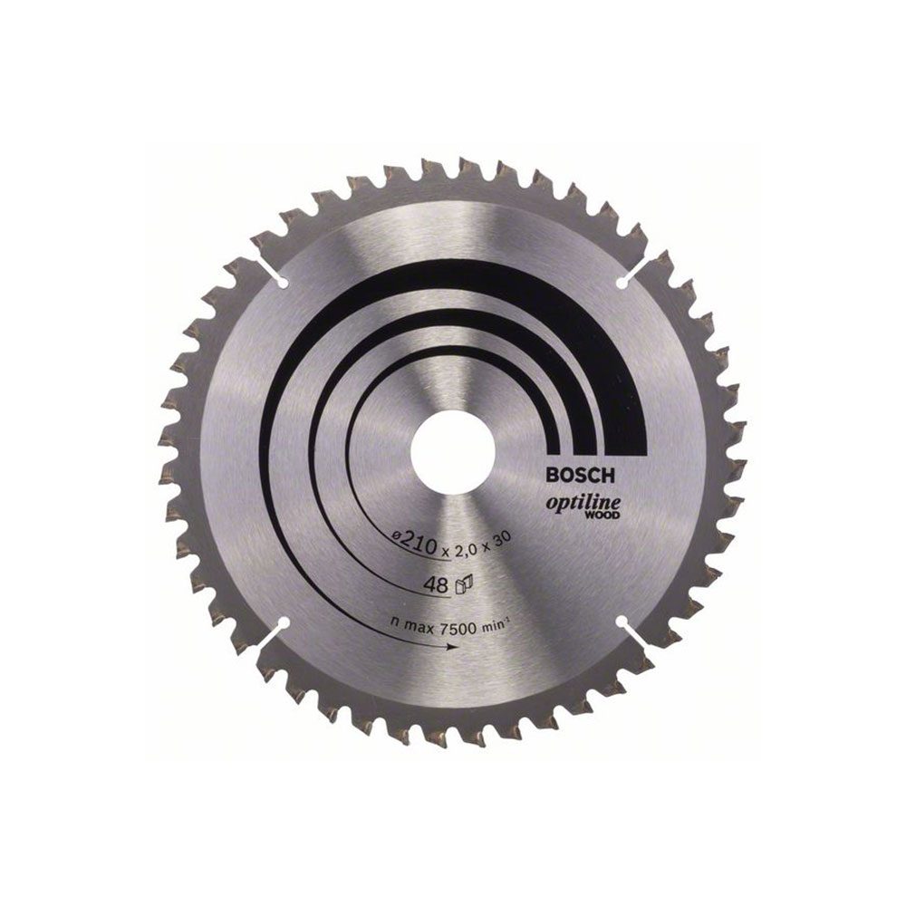 BOSCH list kružne pile 210x30x2,0 mm, 48Z, Optiline Wood