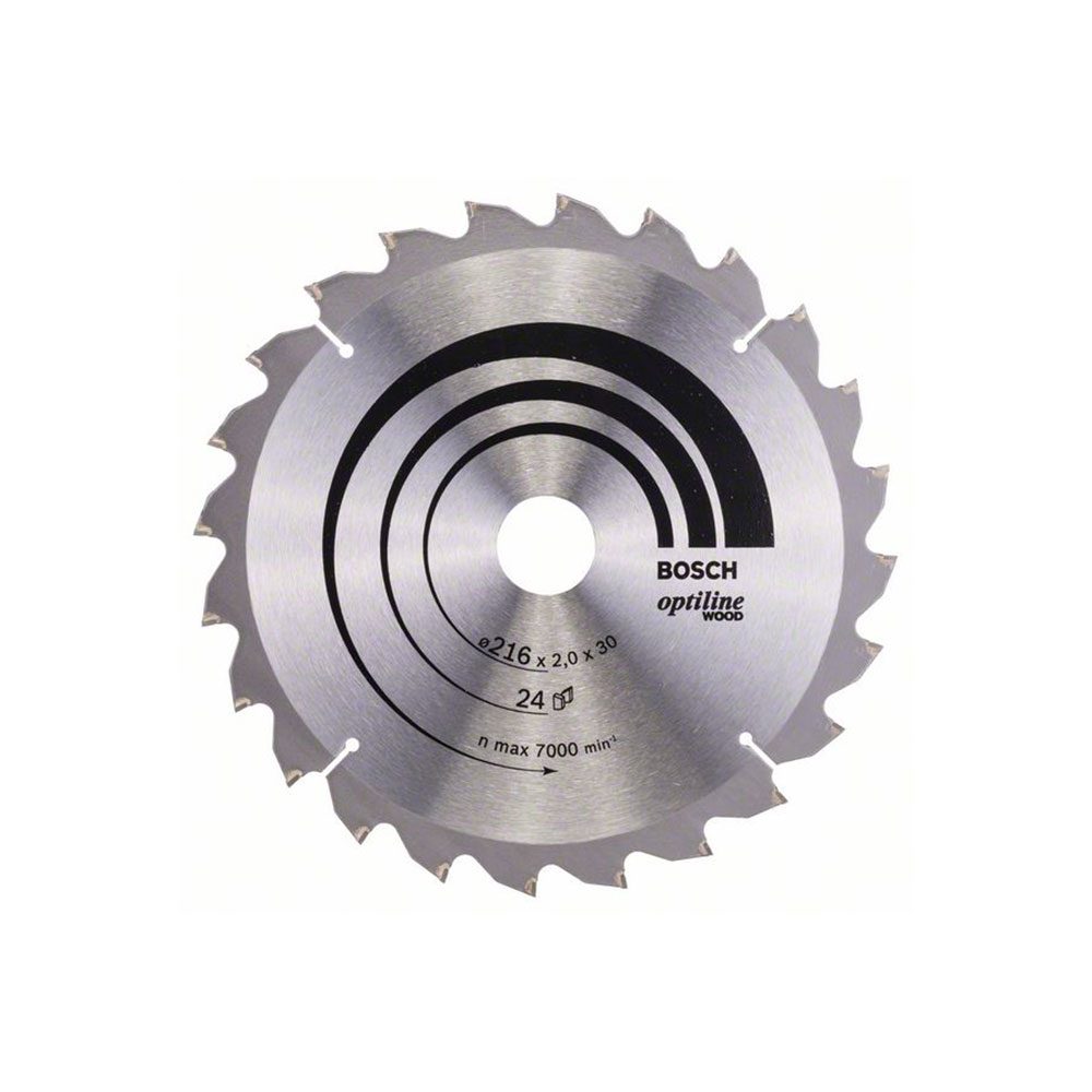 BOSCH list kružne pile 216x30x2,0 mm, 24Z, Optiline Wood