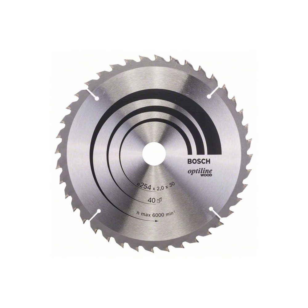 BOSCH list kružne pile 254x30x2,0 mm, 40Z, Optiline Wood