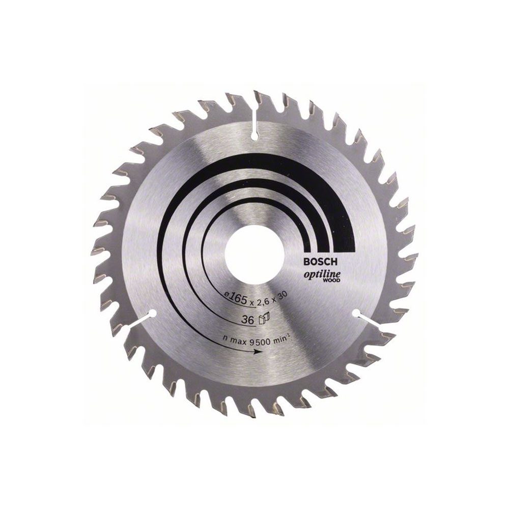 BOSCH list kružne pile 165x30x2,6 mm, 36Z, Optiline Wood
