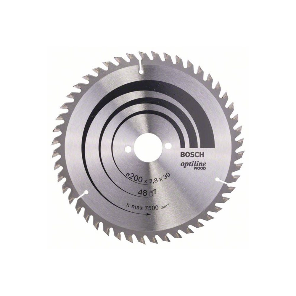 BOSCH list kružne pile 200x30x2,8 mm, 48Z, Optiline Wood