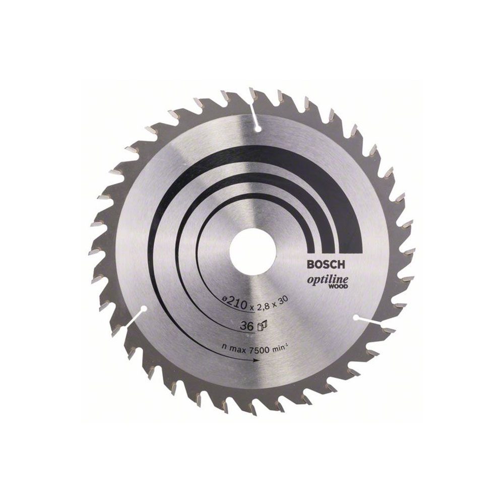 BOSCH list kružne pile 210x30x2,8 mm, 36Z, Optiline Wood