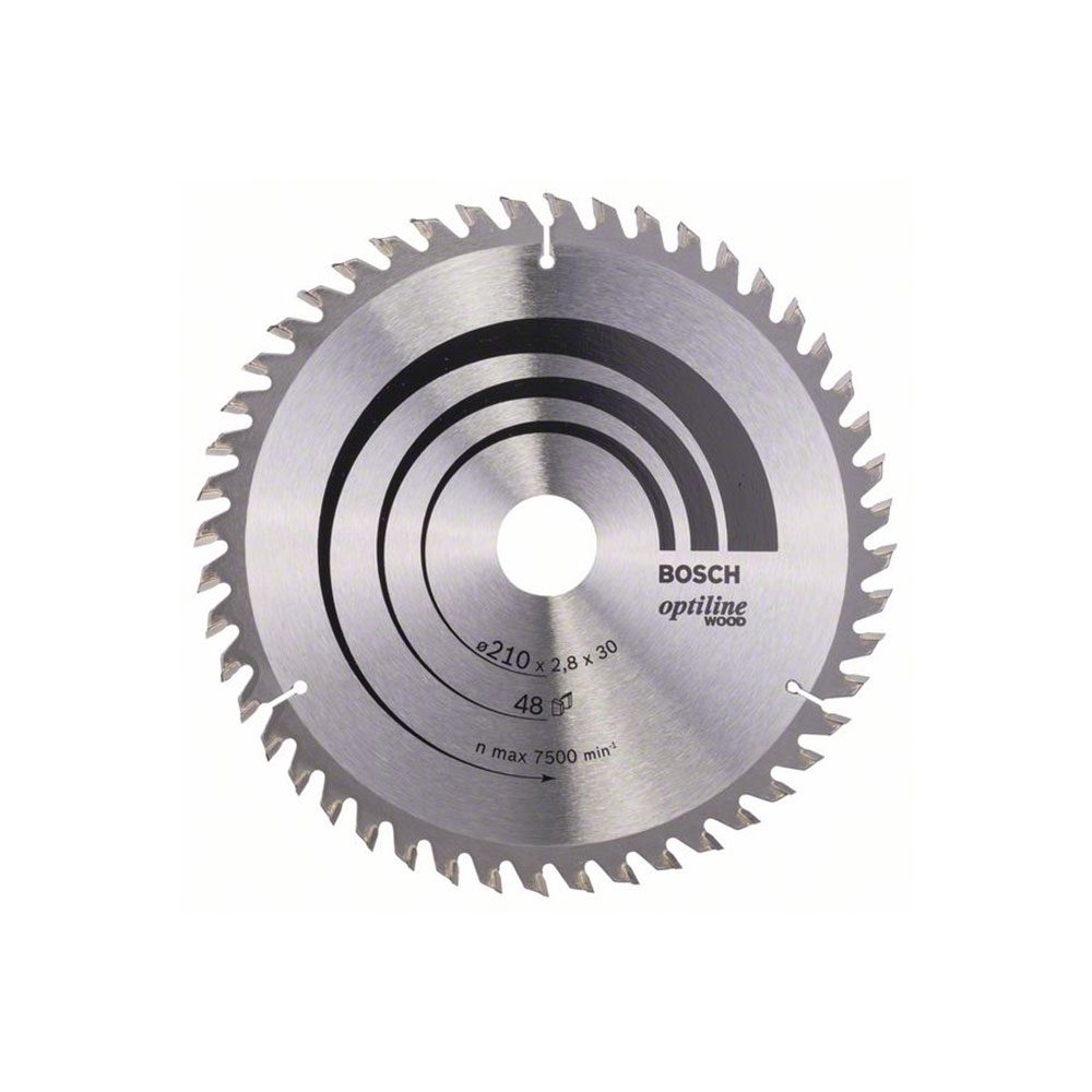BOSCH list kružne pile 210x30x2,8 mm, 48Z, Optiline Wood