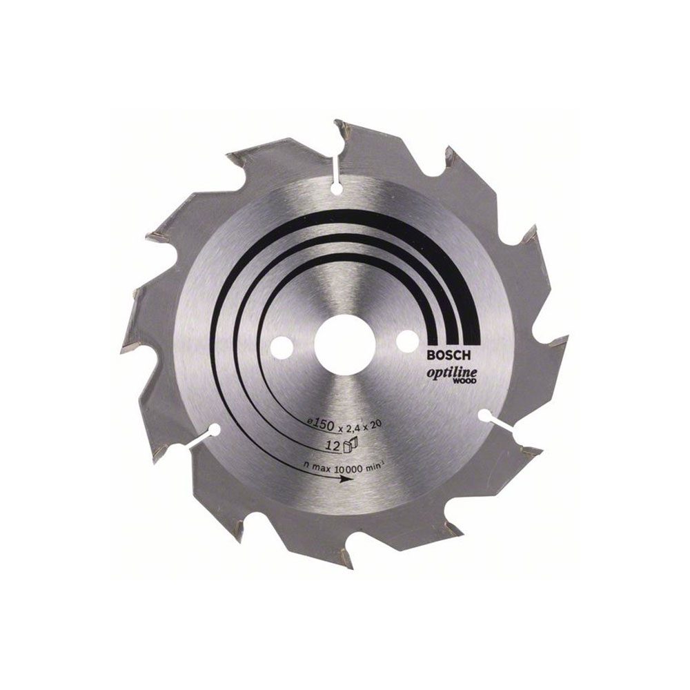 BOSCH list kružne pile 150x20/16x2,4 mm, 12Z, Optiline Wood