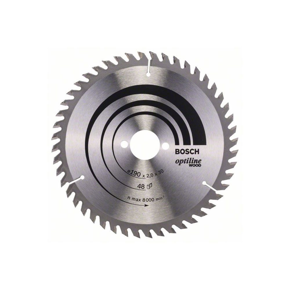 BOSCH list kružne pile 190x30x2,0 mm, 48Z, Optiline Wood