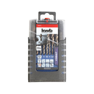 KWB set svrdala za metal 1-10 mm, Cobalt, 19-dijelni