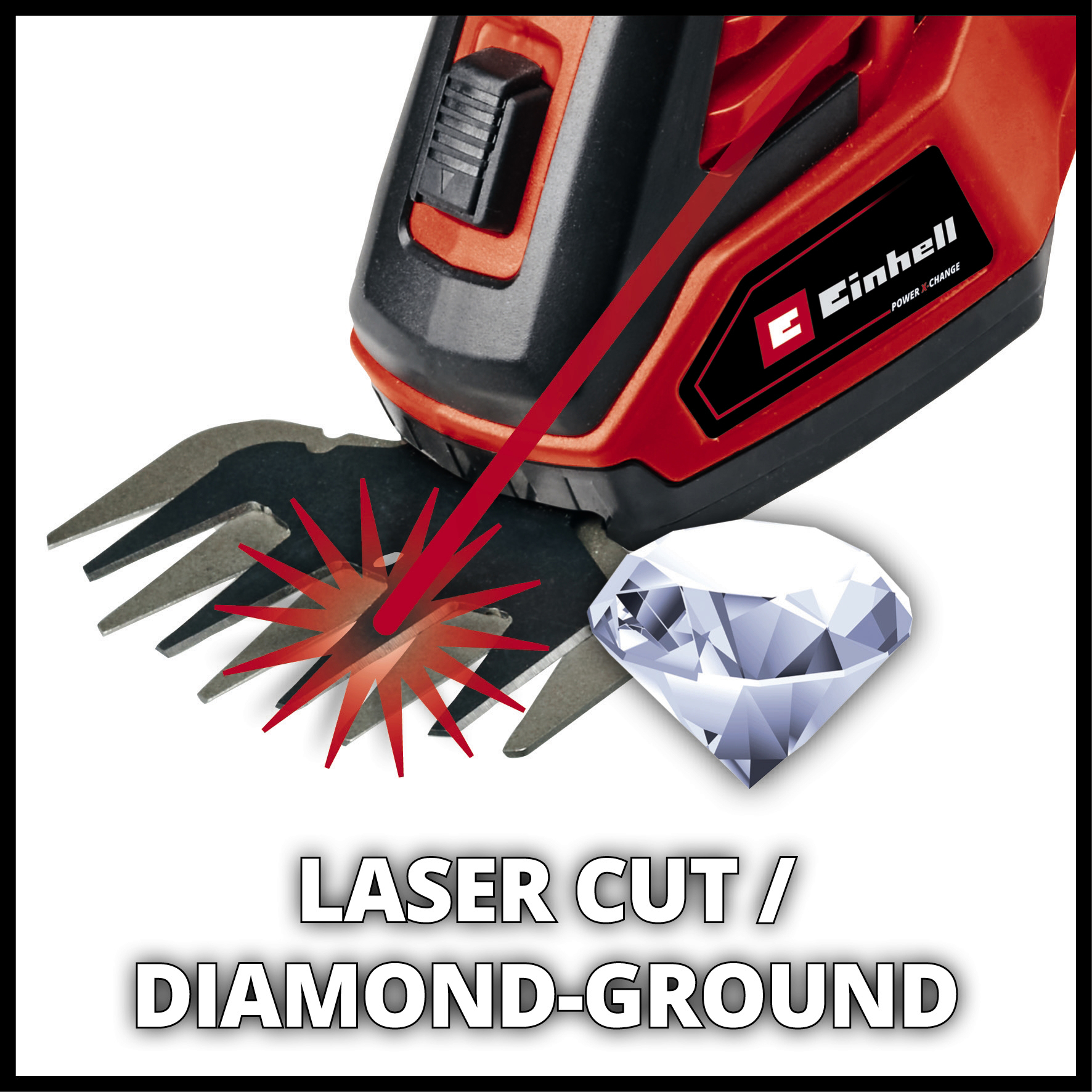 EINHELL aku teleskopske škare za travu i grmlje GE-CG 18/100 Li T PXC 18V bez baterije - Slika 4