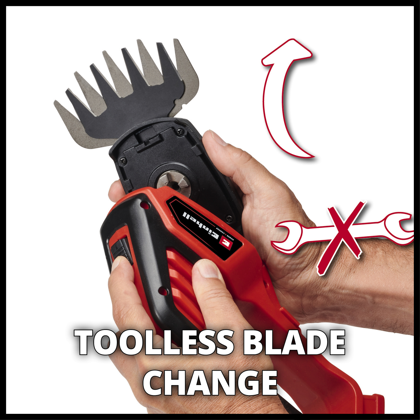 EINHELL aku teleskopske škare za travu i grmlje GE-CG 18/100 Li T PXC 18V bez baterije - Slika 5