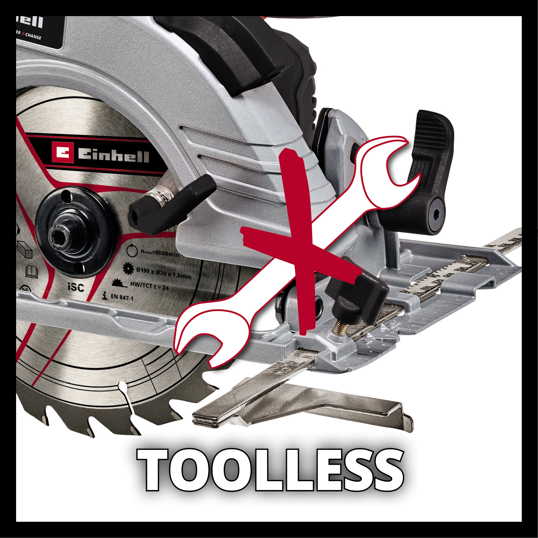 EINHELL aku ručna kružna pila TE-CS 18/190 Li BL PXC 18V bez baterije - Slika 2