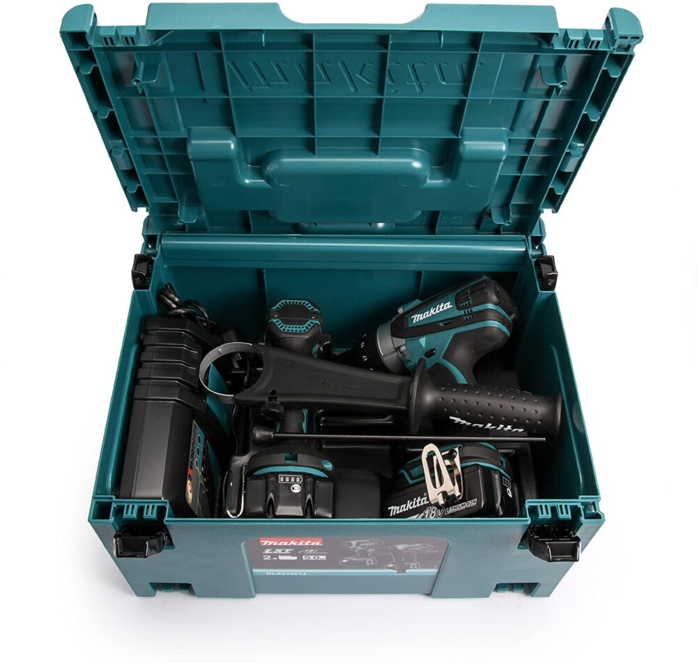 MAKITA aku set DLX2145TJ - udarna bušilica DHP458 + udarni odvijač DTD152 kovčeg - Image 4