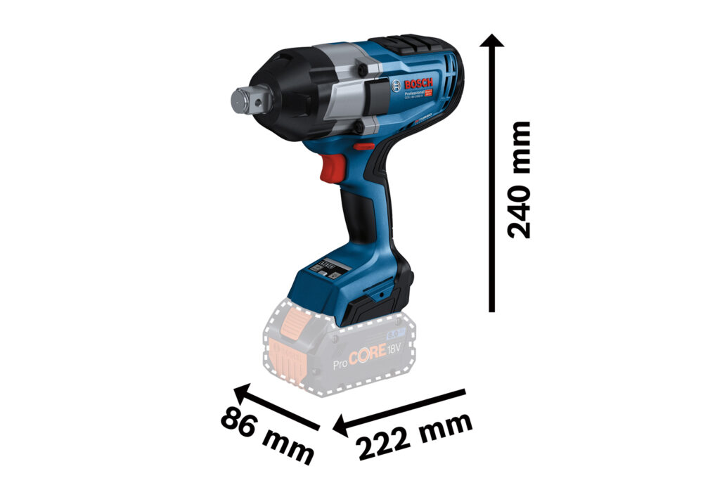 BOSCH aku udarni stezač GDS 18V-1050 H 18V bez baterije - Image 2