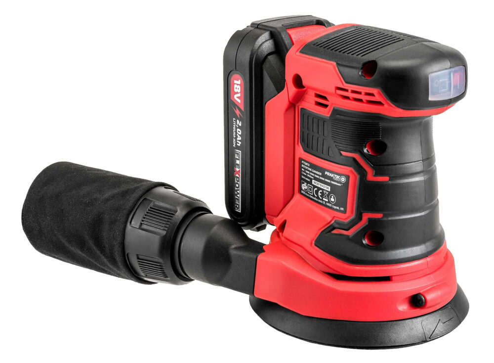 PRAKTIK aku ekscentrična brusilica PTQ072 FlexPower 18V 2,0Ah - Image 2