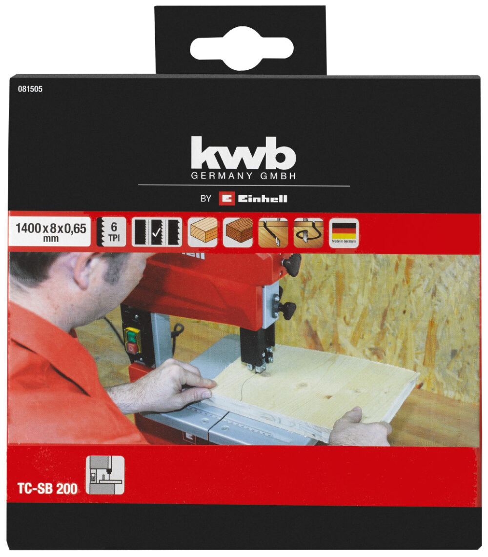 KWB list tračne pile 1400x8 mm, Z6/25 mm, za TC-SB 200/1 - Image 2