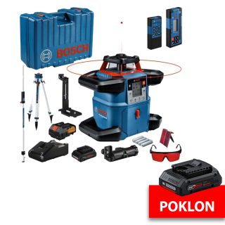 BOSCH građevinski laser GRL 600 CHV + BT170HD + GR 18V 4,0Ah kovčeg + GRATIS baterija ProCORE 18V 4,0AH
