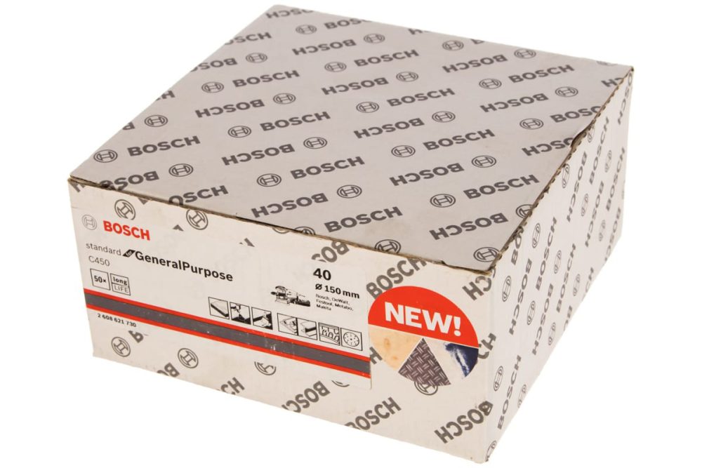 BOSCH brusni papir višenamjenski C450 150 mm g40, 50 kom - Image 2