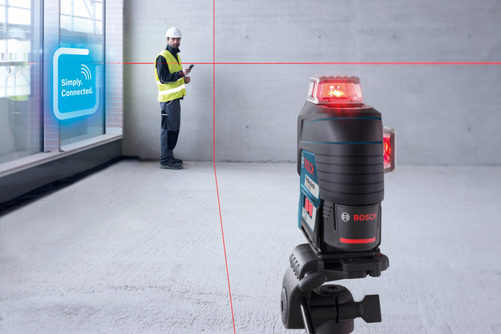 BOSCH križni laserski nivelir GLL 3-80 C 12V 2,0Ah L-Boxx - Image 4