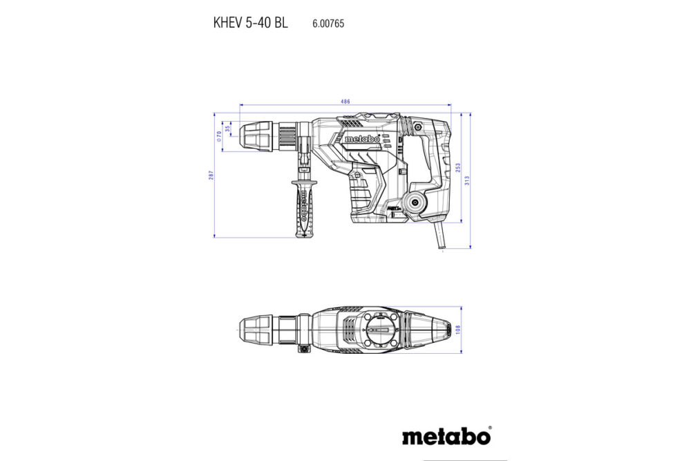 METABO bušaći čekić KHEV 5-40 BL kovčeg - Image 4
