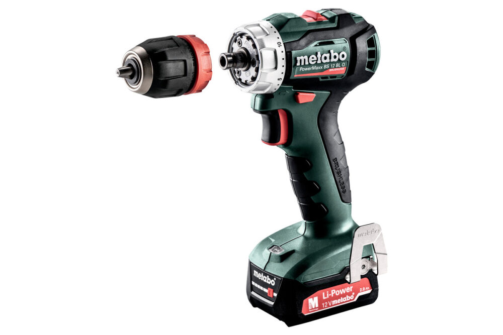 METABO aku bušilica-odvijač PowerMaxx BS 12 BL Q 2xAKu 12V 2,0Ah MetaBOX - Image 2