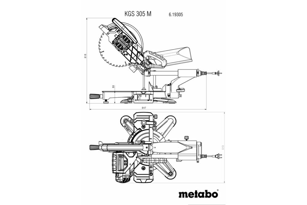 METABO preklopna pila KS 305 M - Image 2