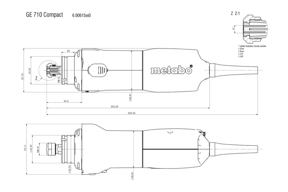 METABO ravna brusilica GE 710 Compact - Image 3