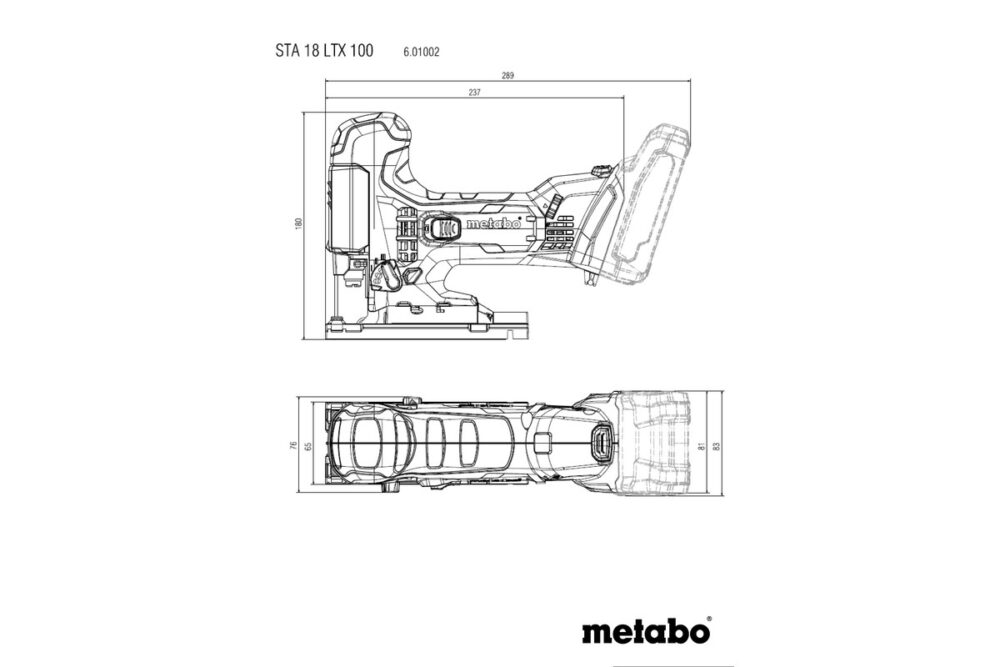 METABO aku ubodna pila STA 18 LTX 100 18V MetaBOX bez baterije - Image 3