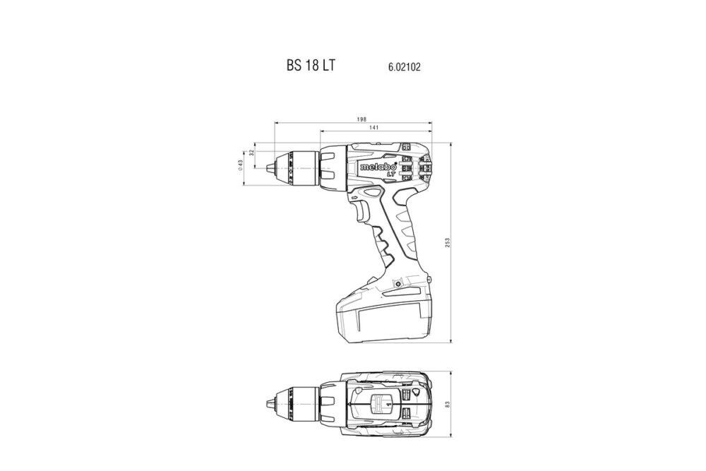 METABO aku bušilica-odvijač BS 18 LT 18V MetaBOX bez baterije - Image 4