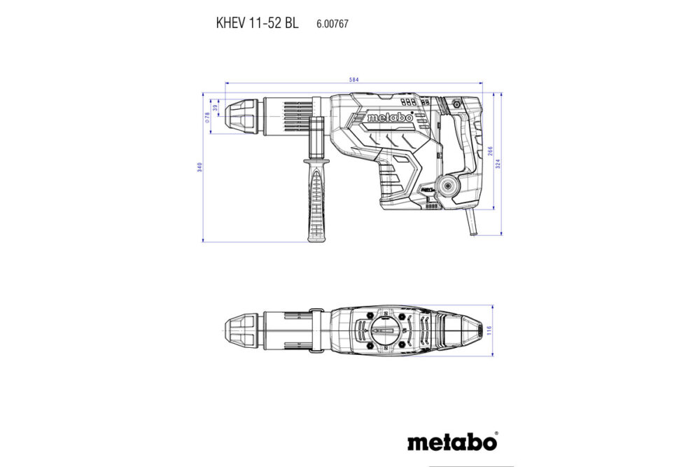 METABO bušaći čekić KHEV 11-52 BL kovčeg - Image 6