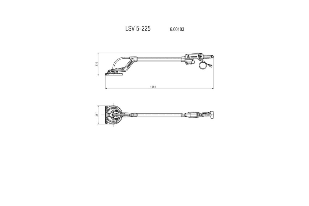 METABO brusilica za zidove i stropove LSV 5-225 + usisavač ASR 35 L ACP Set - Image 8