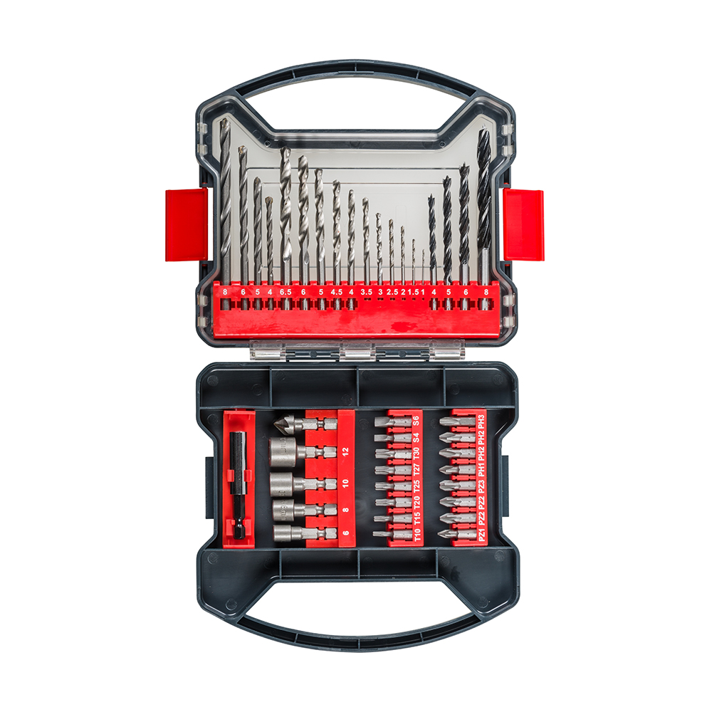 KWB set svrdala i bitova Standard u plastičnom kovčegu 41/1