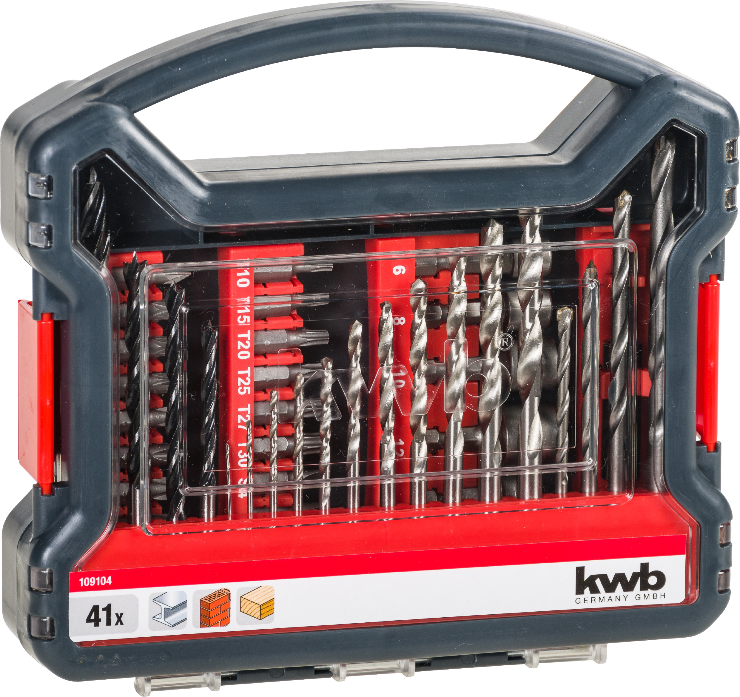 KWB set svrdala i bitova Standard u plastičnom kovčegu 41/1 - Slika 2