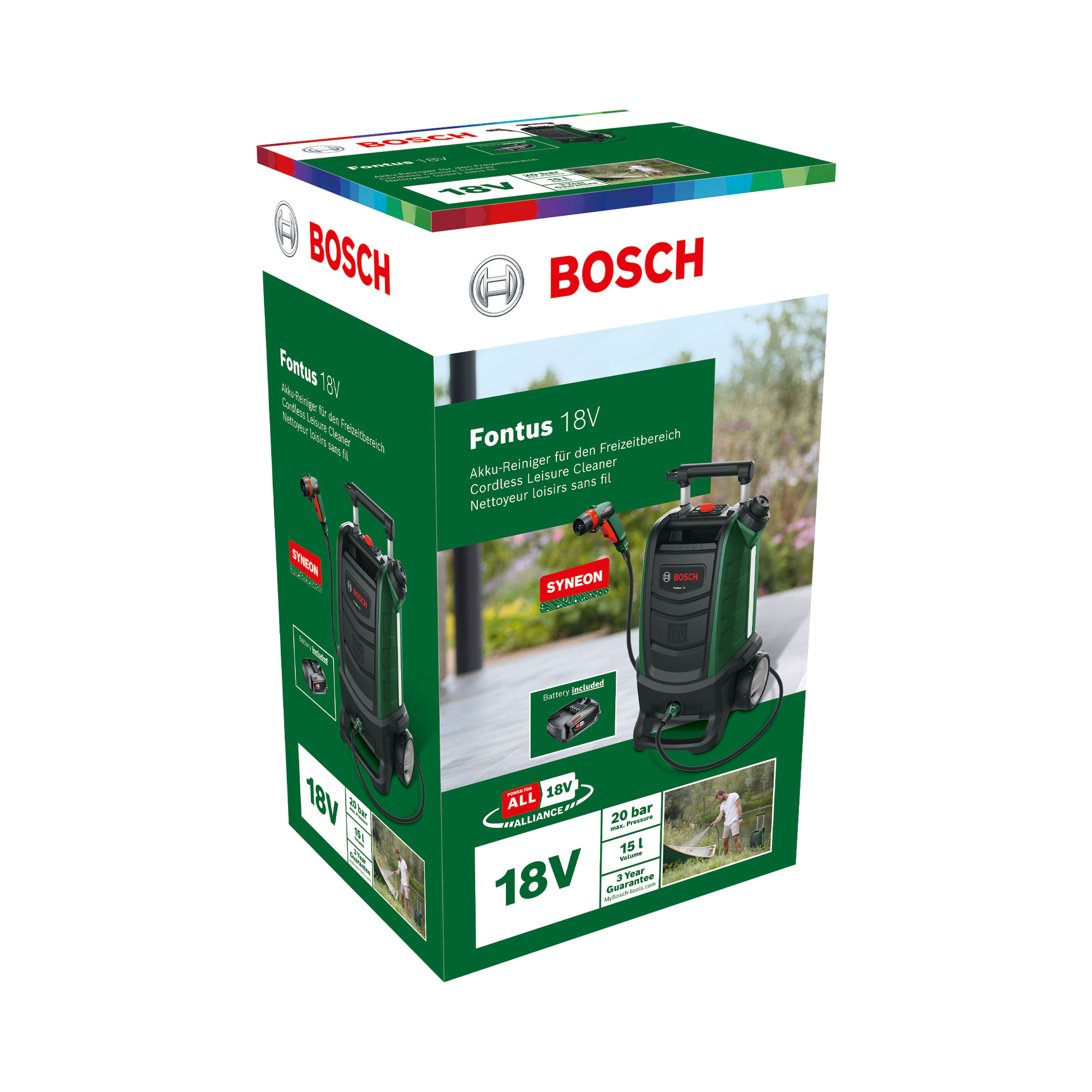 BOSCH aku visokotlačni perač Fontus 18V 2,5Ah - Slika 2