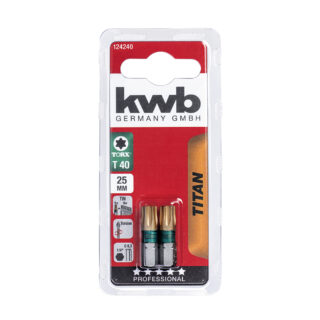 KWB bit torx od titana 25 mm, T40, 2 kom