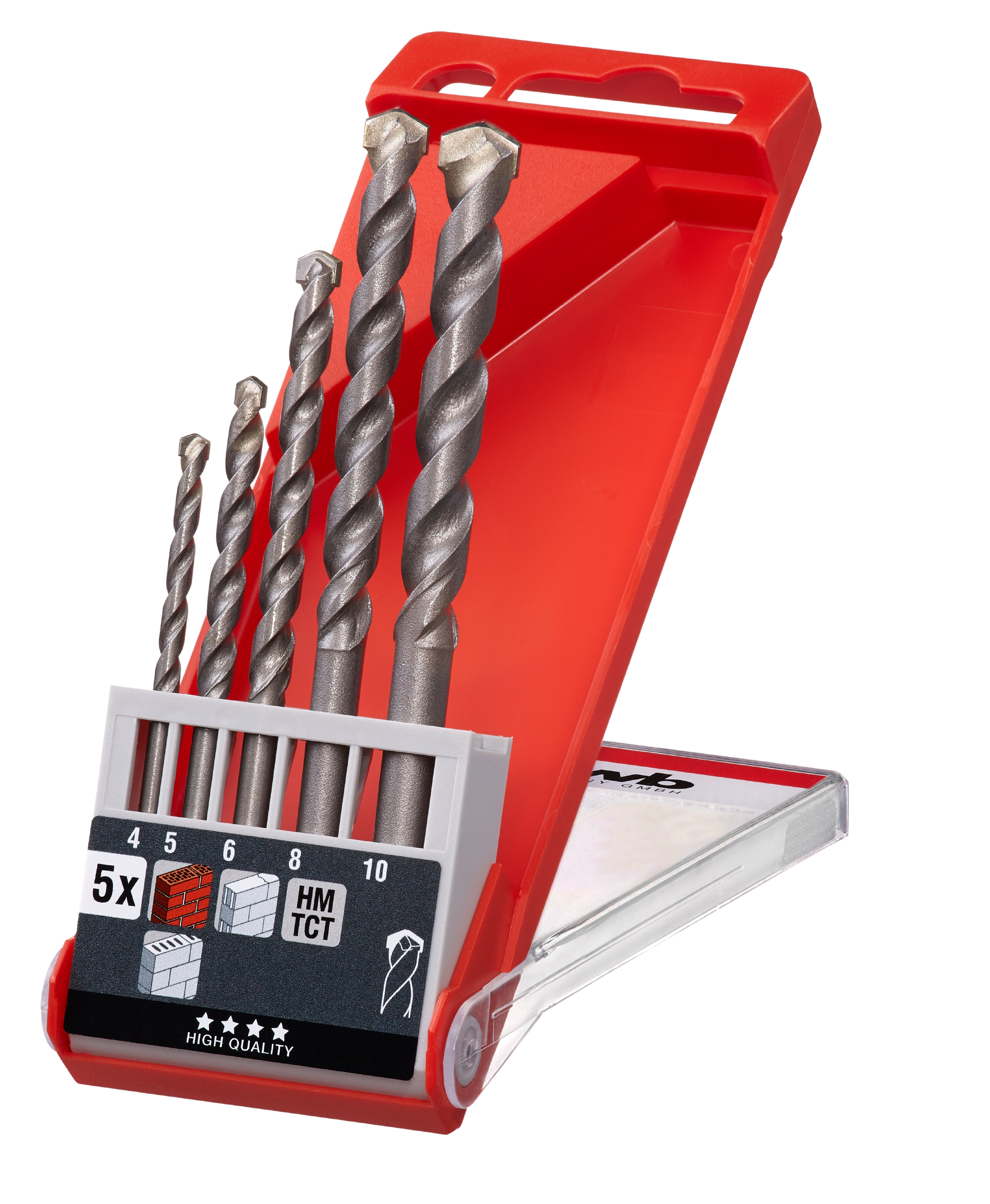 KWB set svrdala za kamen i beton, 4-10 mm, TCT, 5-dijelni - Slika 3