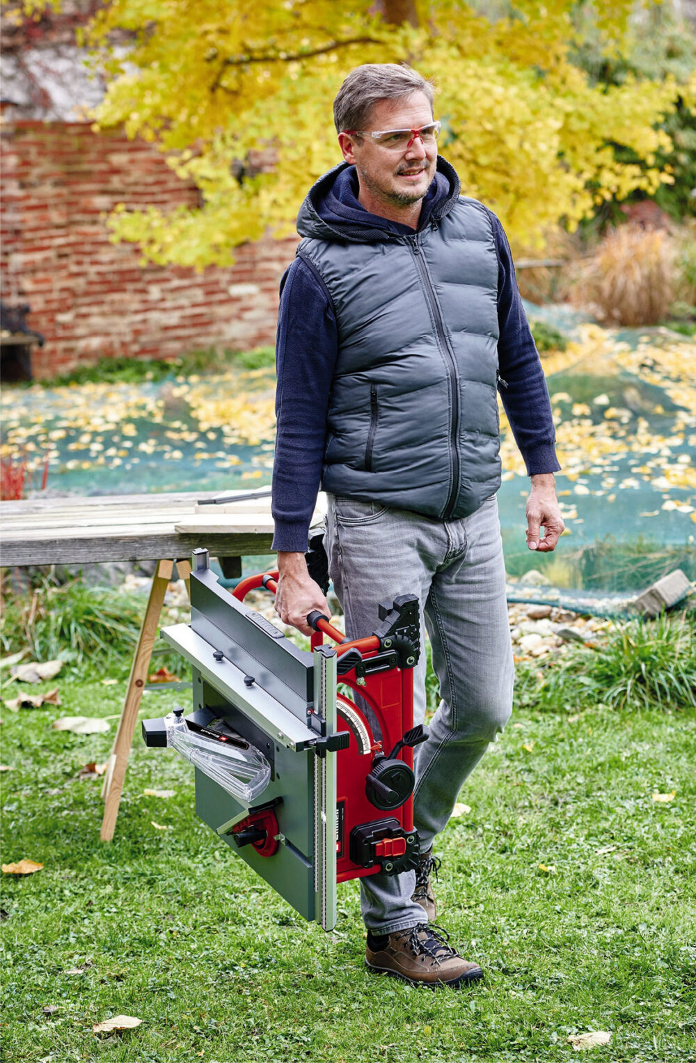 EINHELL aku stolna kružna pila TE-TS 36/210 Li PXC 18+18V bez baterije - Image 14