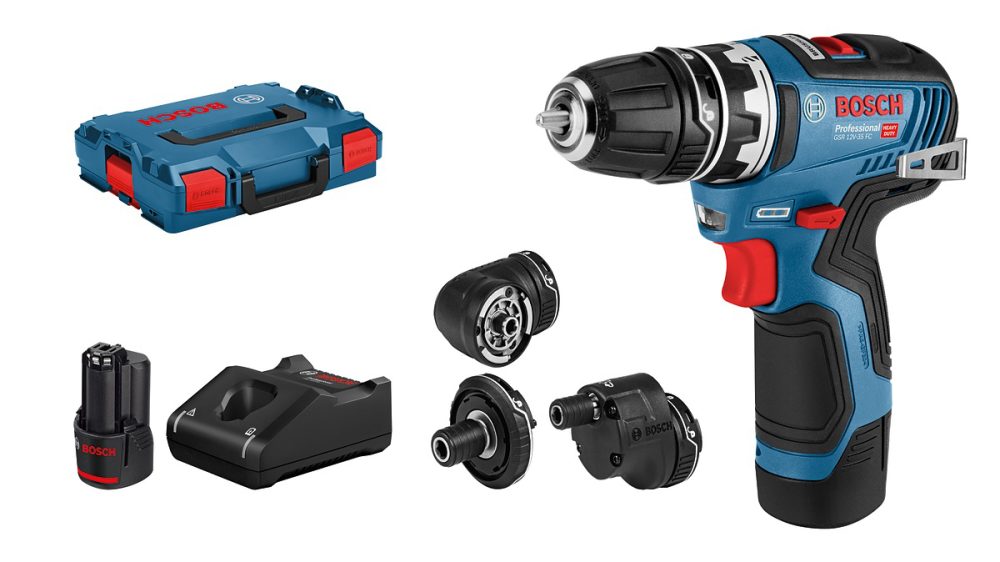 BOSCH aku bušilica-odvijač GSR 12V-35 FC 2xAku 12V 3,0Ah L-Boxx set - Image 2
