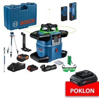 BOSCH građevinski laser GRL 650 CHVG + LR 65 G + CP kovčeg + GRATIS baterija ProCORE 18V 4,0AH
