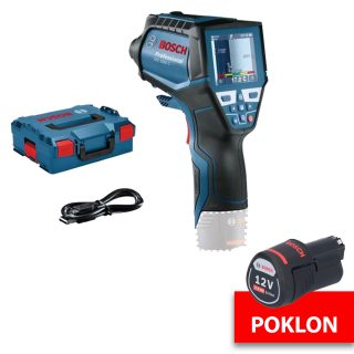 BOSCH aku termodetektor GIS 1000 C bez baterije L-Boxx + GRATIS baterija 12V 2,0Ah