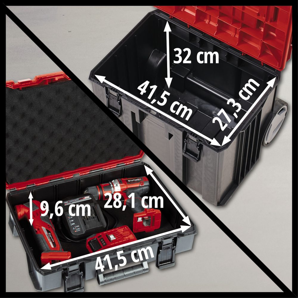EINHELL kovčeg s kotačima za PXC alate E-Case Tower - Image 2