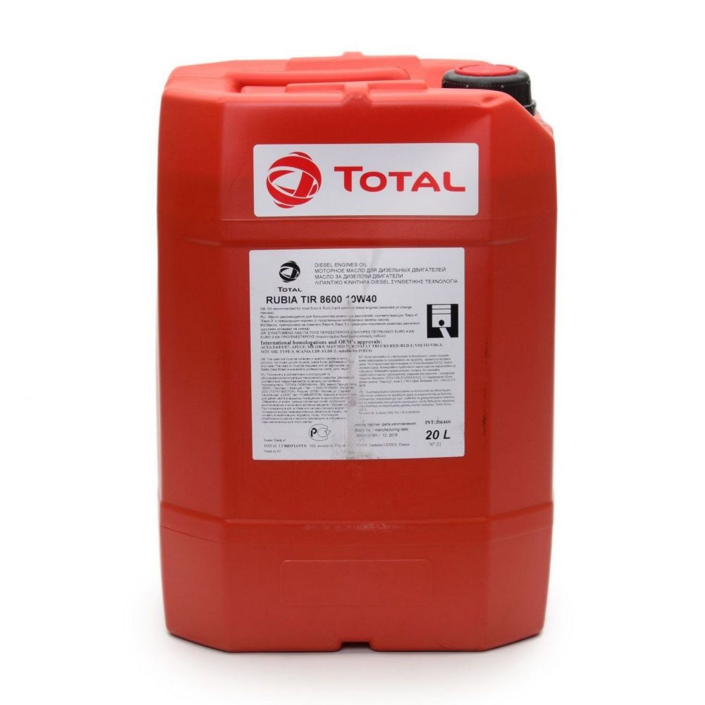 TOTAL ulje RUBIA 8600 UHPD 10W-40 20/1