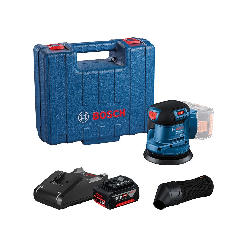 BOSCH aku ekscentarska brusilica GEX 185-LI 18V 4,0Ah kovčeg
