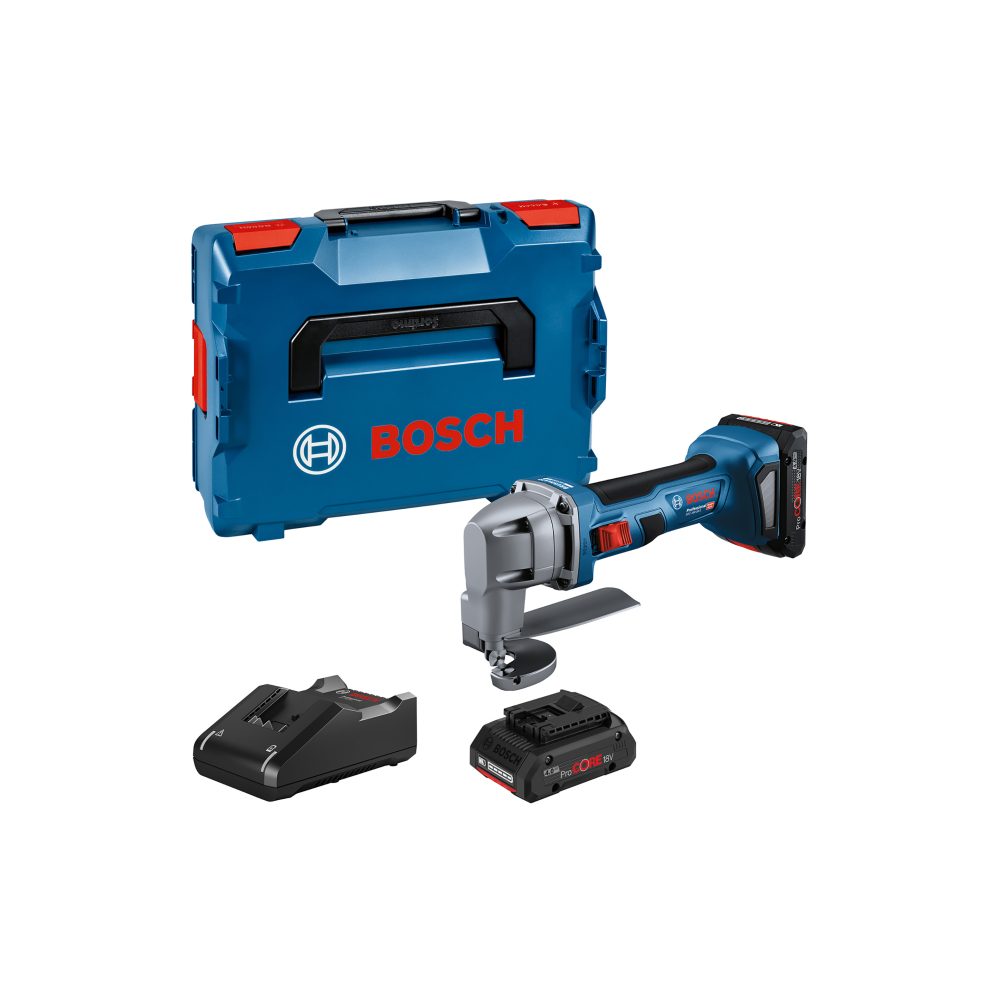 BOSCH aku škare za lim GSC 18V-16 E 2xAku 18V 4,0Ah L-Boxx