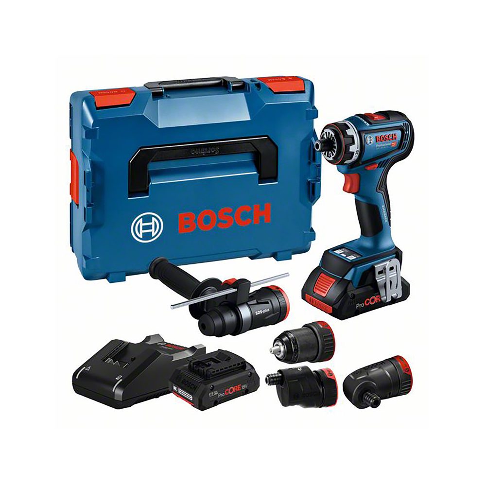 BOSCH aku bušilica-izvijač GSR 18V-90 FC 2xAku 18V 4,0Ah L-Boxx + 4 nast.