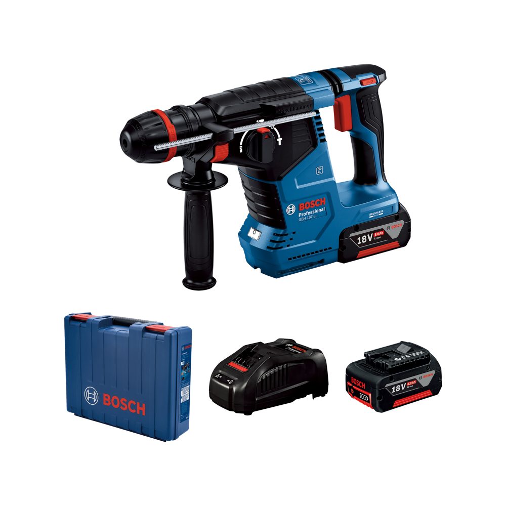 BOSCH aku bušaći čekić GBH 187 2xAku 18V 5,0Ah kovčeg