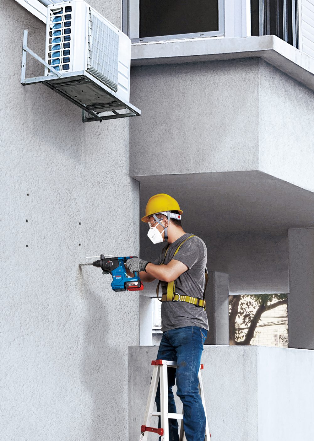 BOSCH aku bušaći čekić GBH 187 2xAku 18V 5,0Ah kovčeg - Image 4