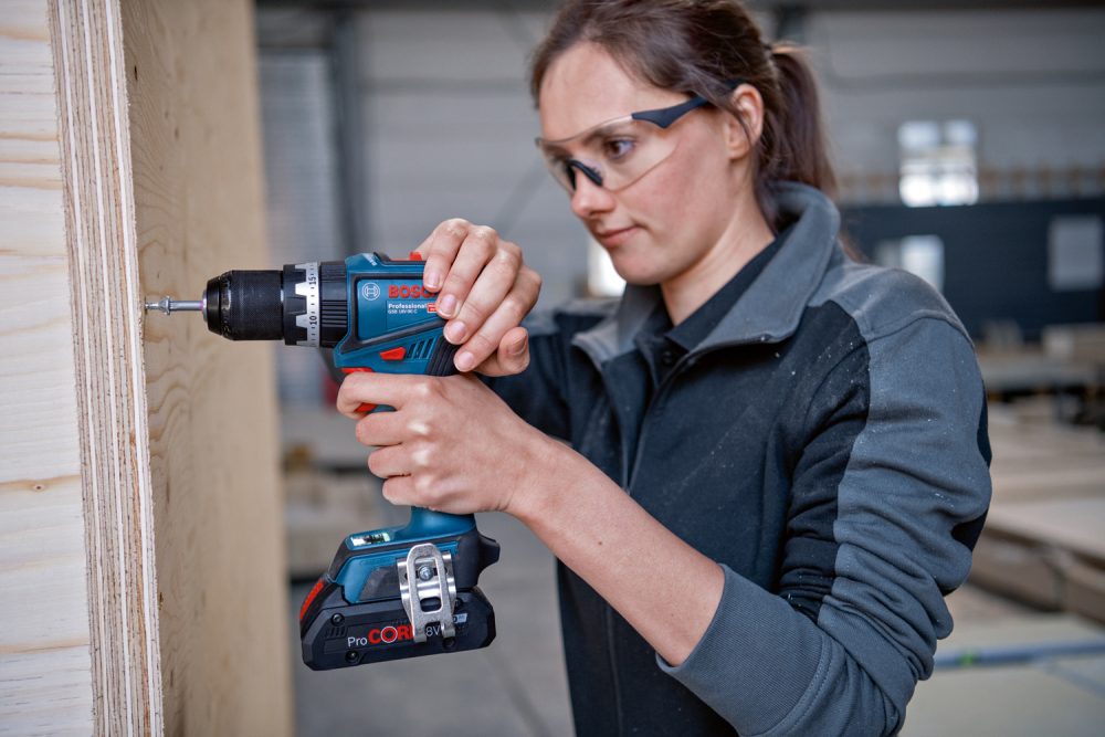 BOSCH aku udarna bušilica-izvijač GSB 18V-90 C 2xAku 18V 4,0Ah L-Boxx - Image 2