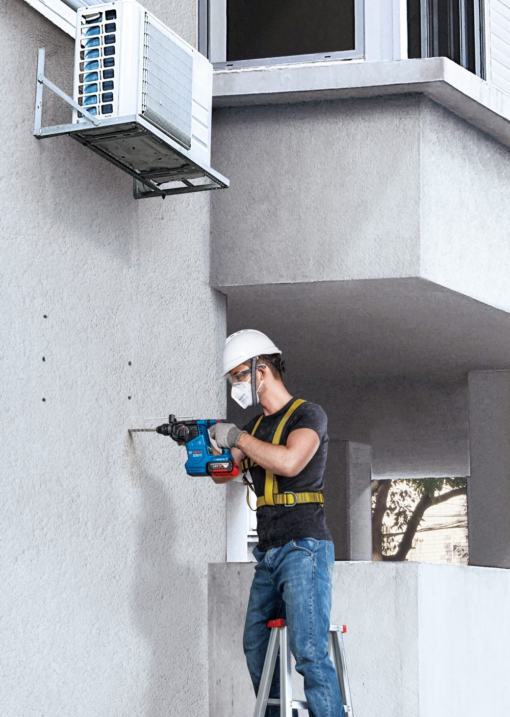BOSCH aku bušaći čekić GBH 187 2xAku 18V 5,0Ah kovčeg - Image 3